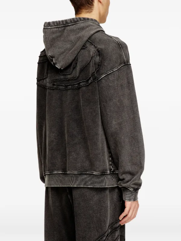 diesel S-Boxt-Hood-Zip-Den 新作　ジップパーカー　XL S-BOXT-HOOD-ZIP-DEN ジップアップパーカー｜グレー｜メンズ｜DIESEL
