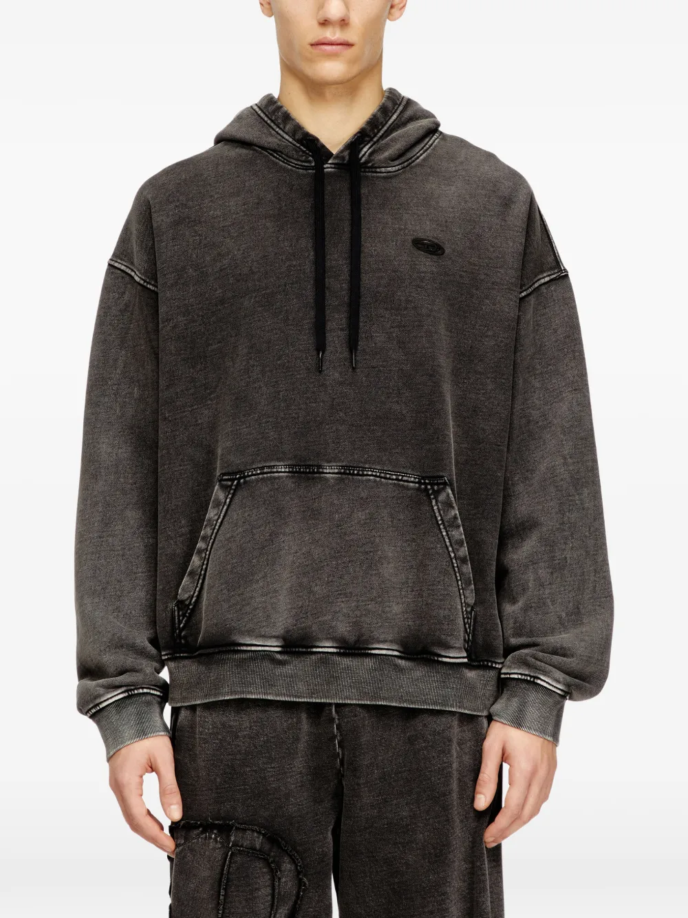 diesel パーカー DIESEL (ディーゼル) プリント フルジップ パーカー S-GINN-HOOD-ZIP