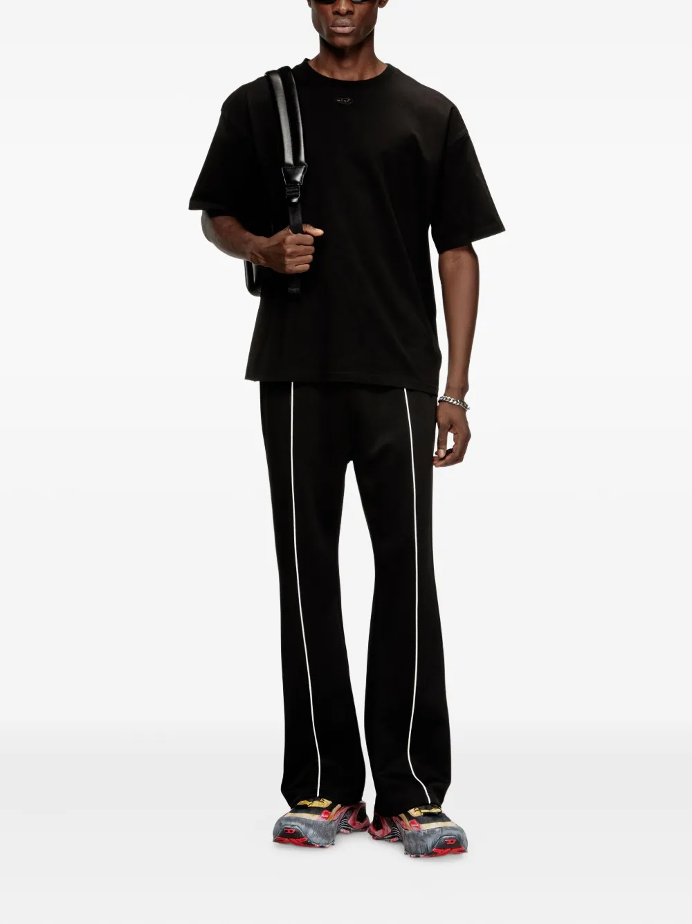 Diesel T-shirt met logo - Zwart