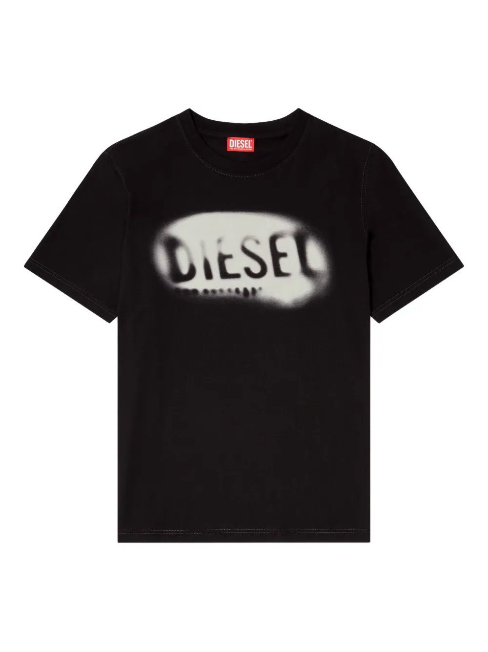 Diesel Camiseta T-Adjust-V2 mangas curtas | Preto | Image 1