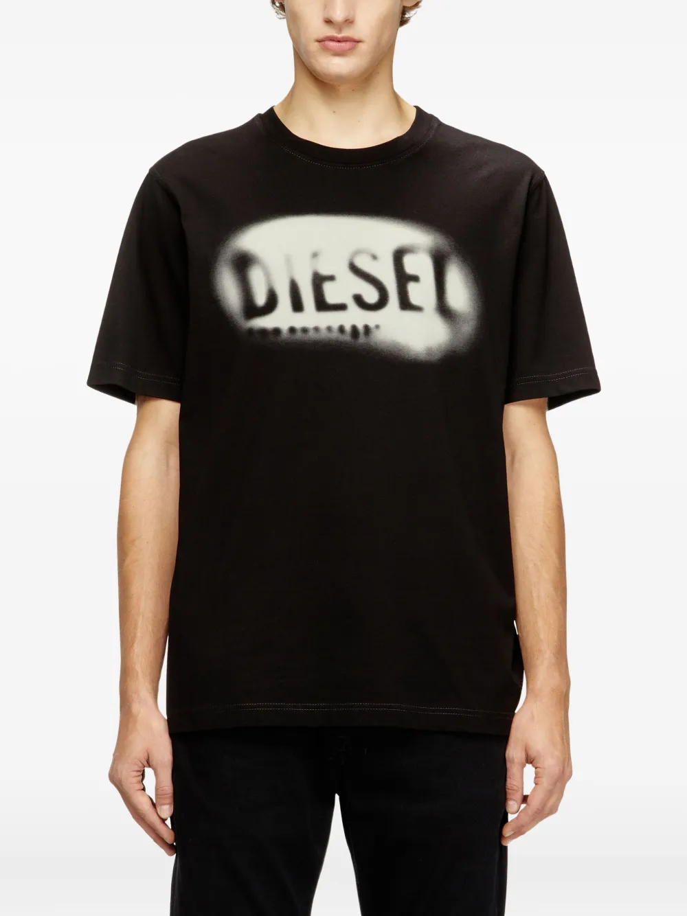 Diesel T-Adjust-V2 T-shirt met korte mouwen Zwart