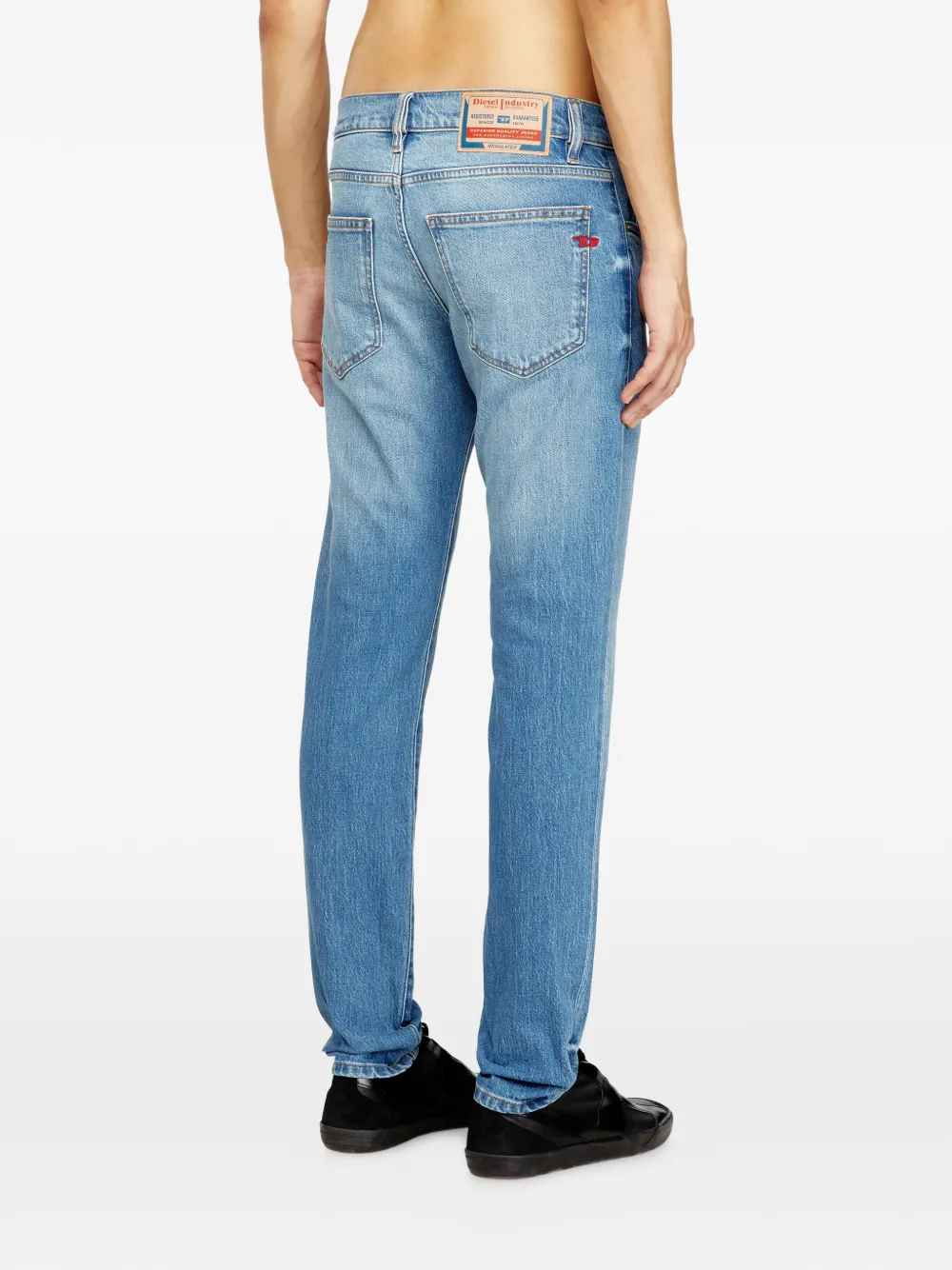 Diesel 2019 D Strukt Trousers With Five Pocket Design In Blue