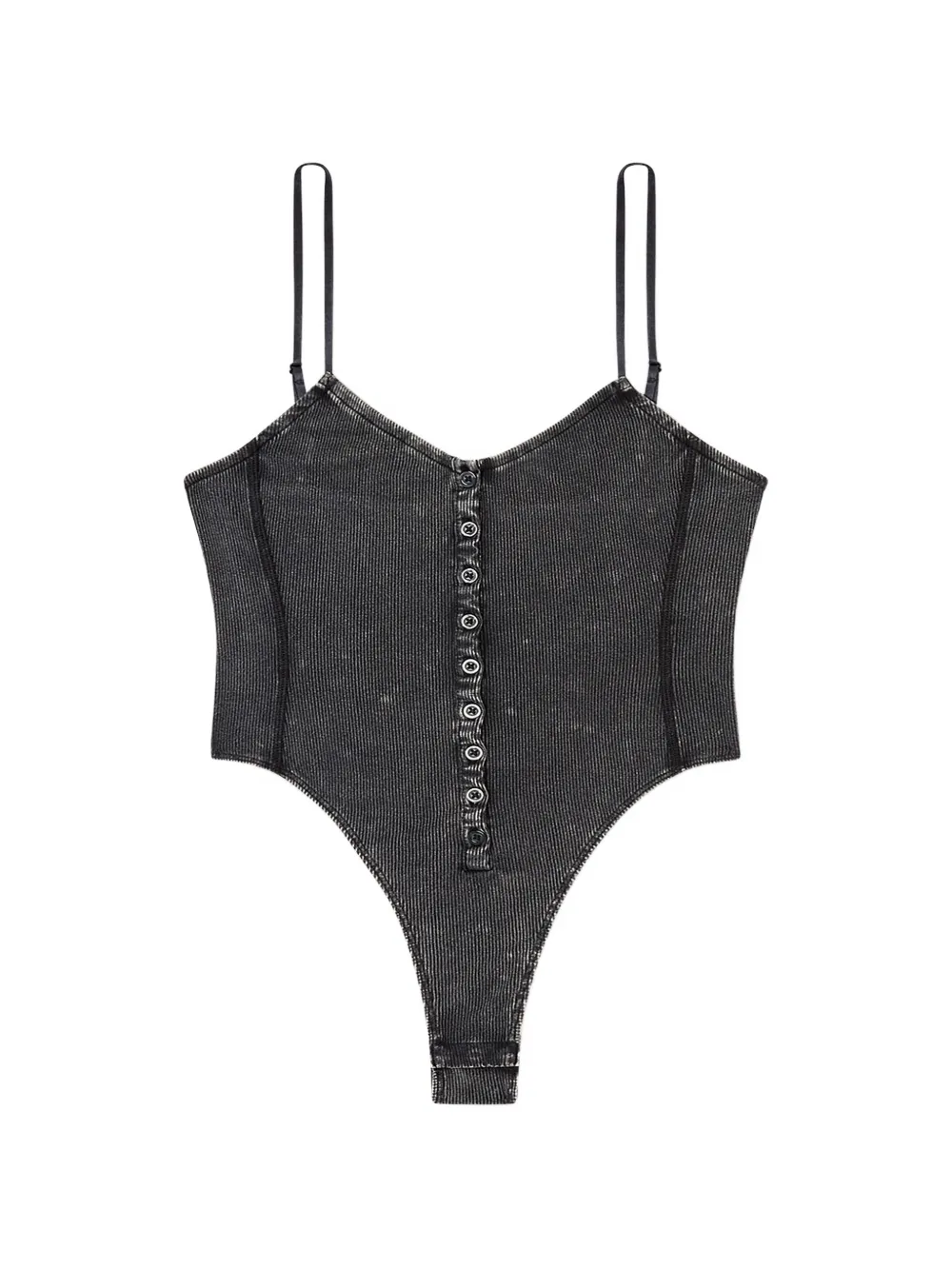 Diesel T-Ley ribbed bodysuit - Grigio