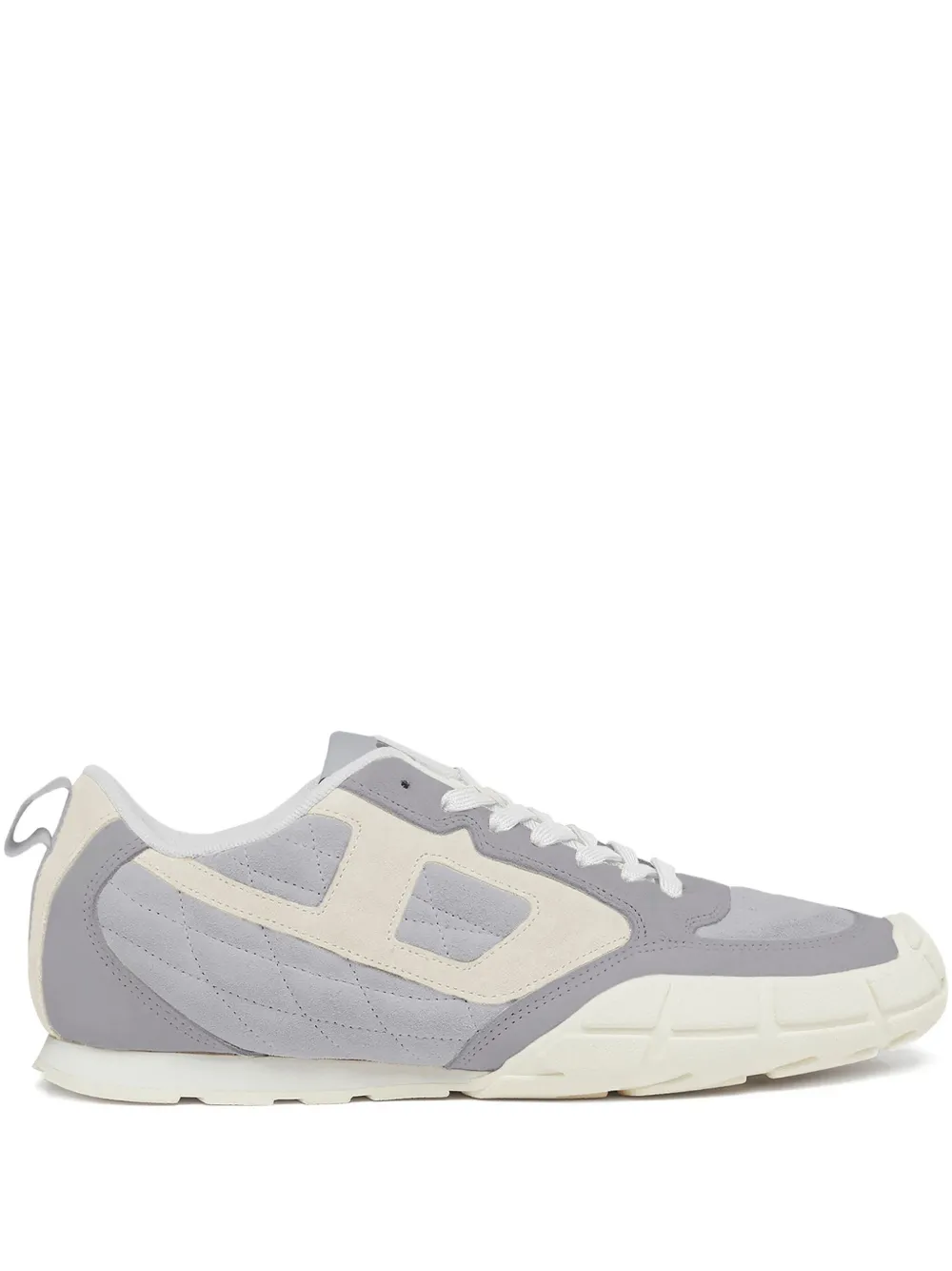 Diesel quilted logo appliqué S-PAGODHA LOW trainers | Grey | Image 1