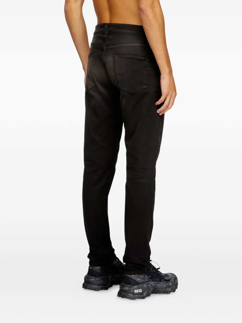 Diesel 2062 D-strukt Five-pocket Jeans In Black