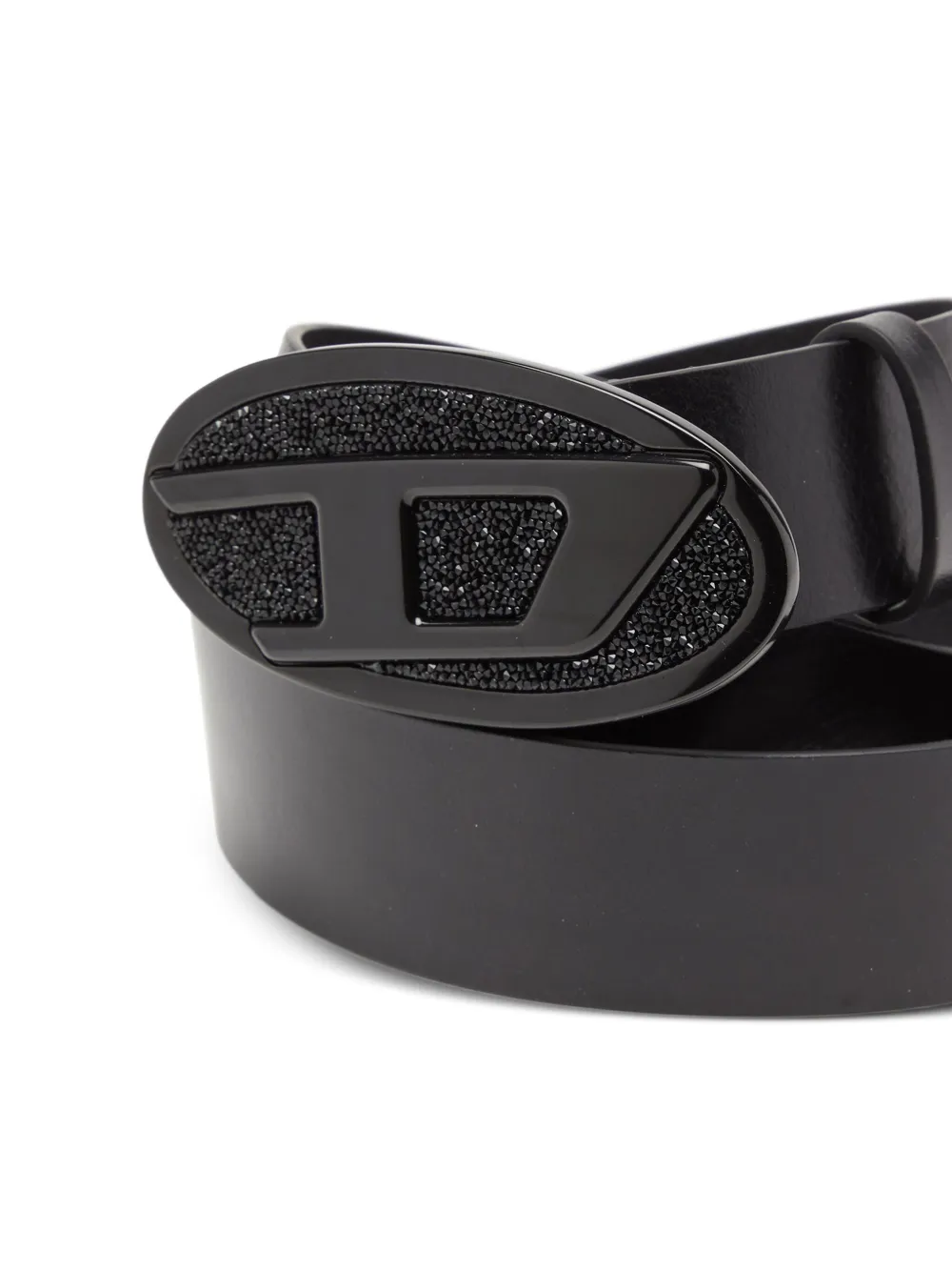 Diesel B-1dr 2.0 Full Rocks leren riem - Zwart