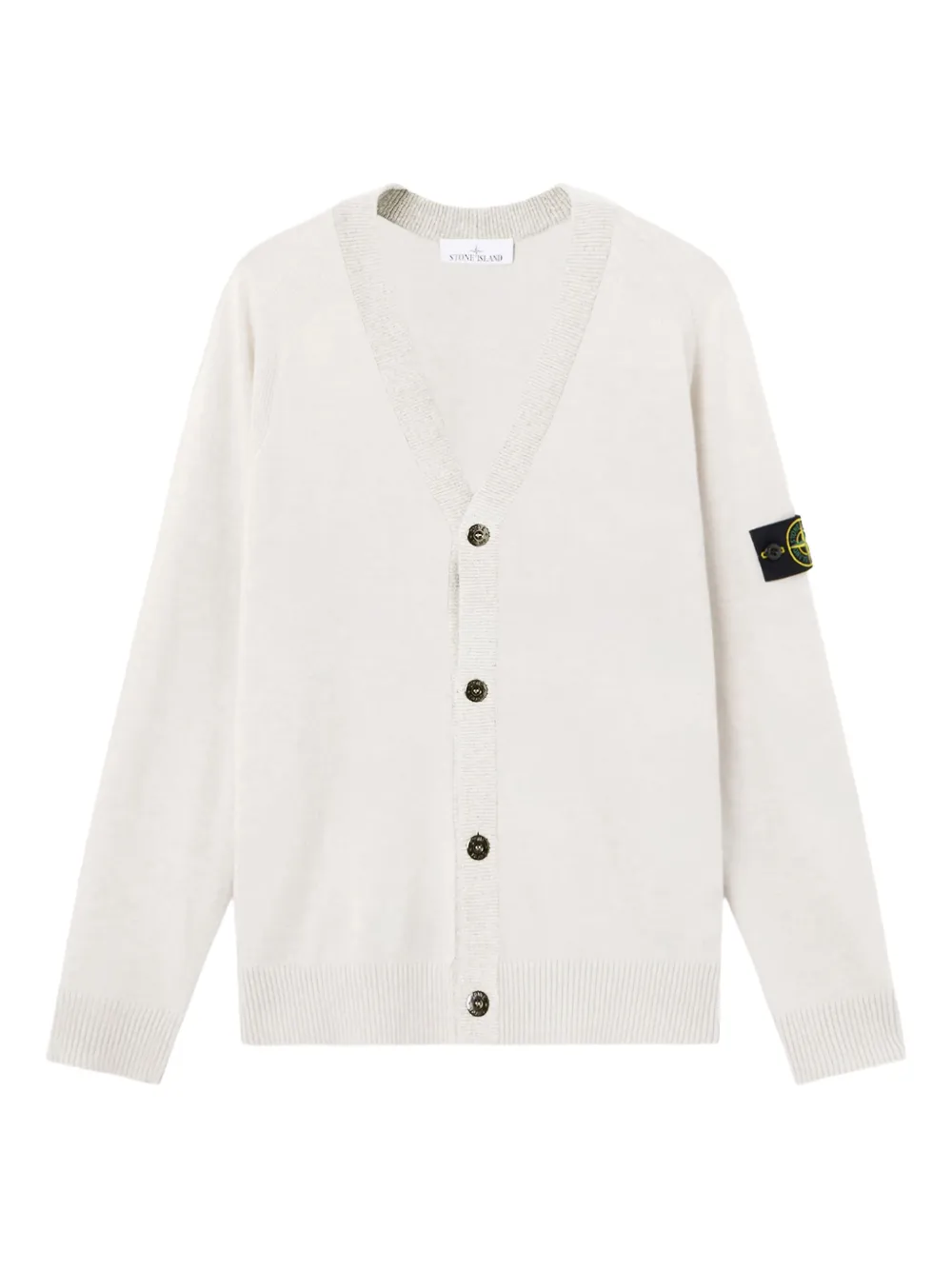Stone Island button cardigan | Neutrals | Image 1