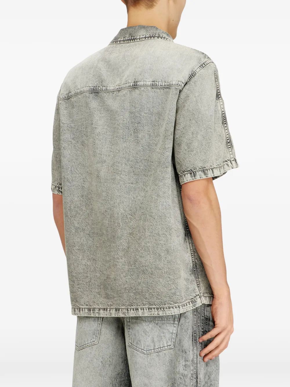 Diesel D-Nabil S8 denim overhemd Grijs