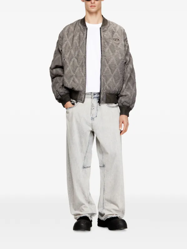 Diesel J-Type-Treat ボンバージャケット | グレー | FARFETCH JP