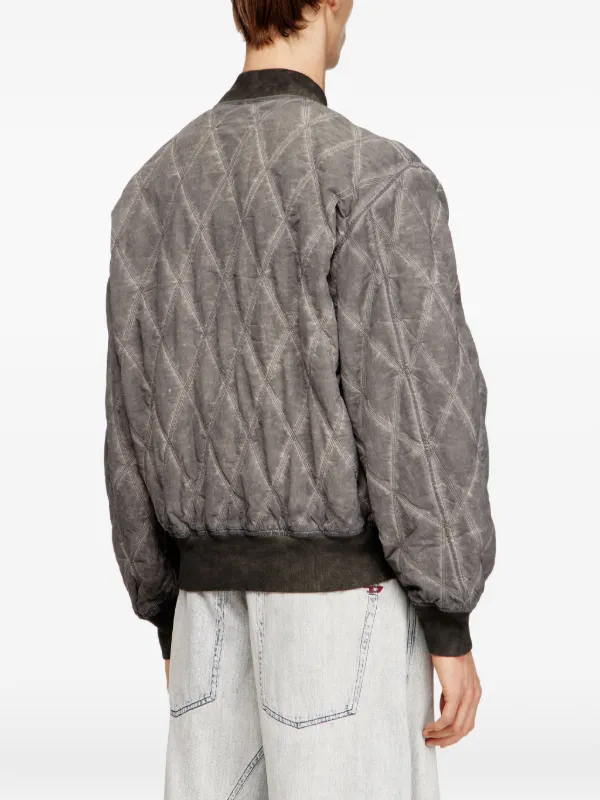 Diesel J-Type-Treat ボンバージャケット | グレー | FARFETCH JP