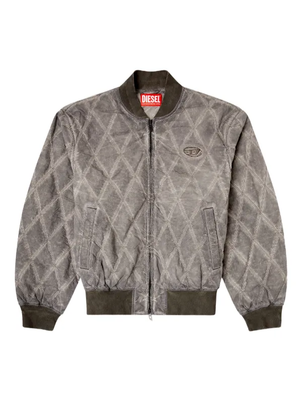 Diesel J-Type-Treat ボンバージャケット | グレー | FARFETCH JP