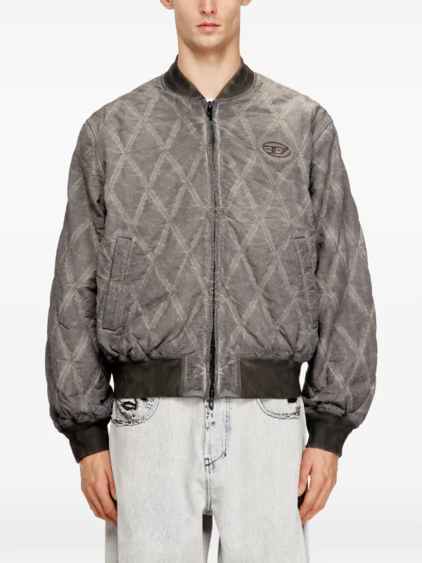 Diesel J-Type-Treat ボンバージャケット | グレー | FARFETCH JP