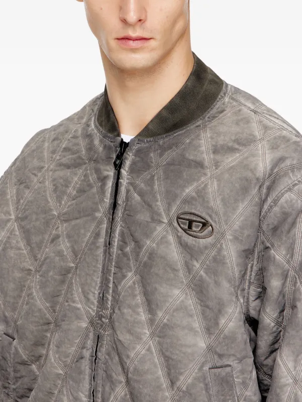 Diesel J-Type-Treat ボンバージャケット | グレー | FARFETCH JP