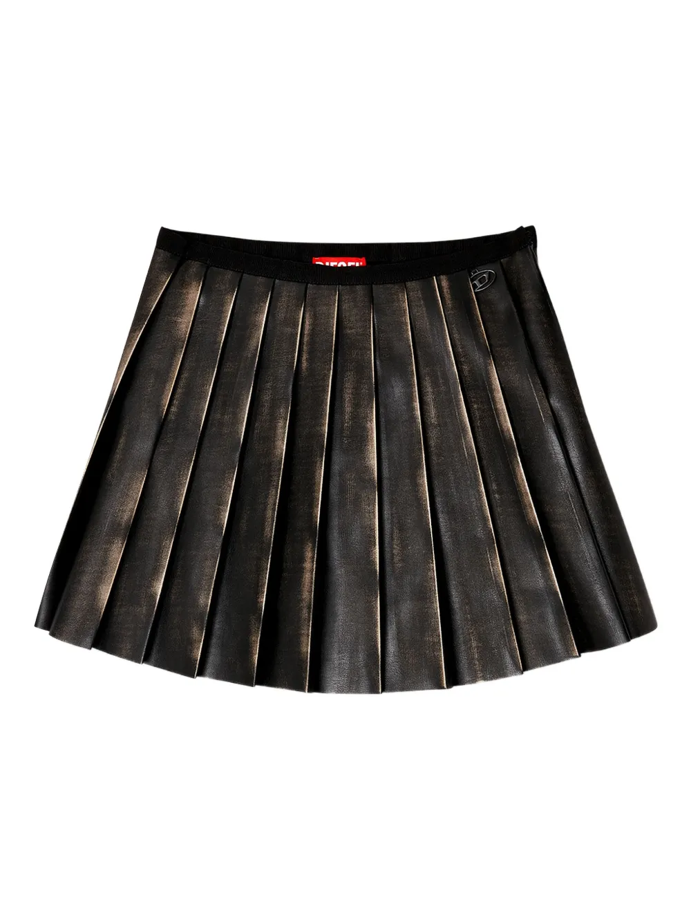 Diesel pleated mini skirt - Marrone