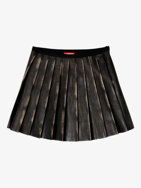 Diesel minijupe à design plissé