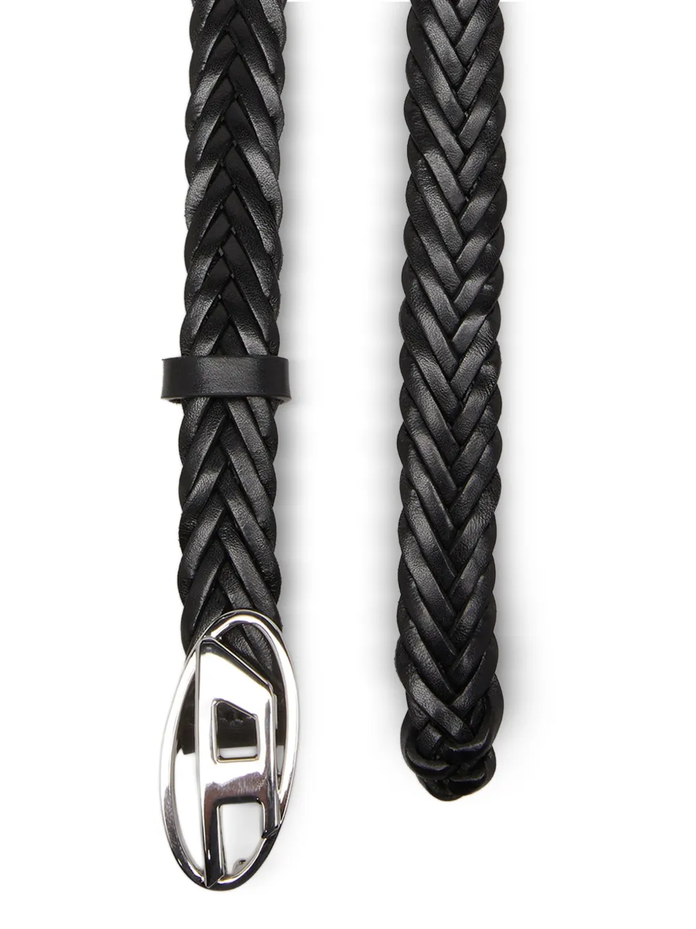Diesel B-1dr 20 Braided Belt In Black
