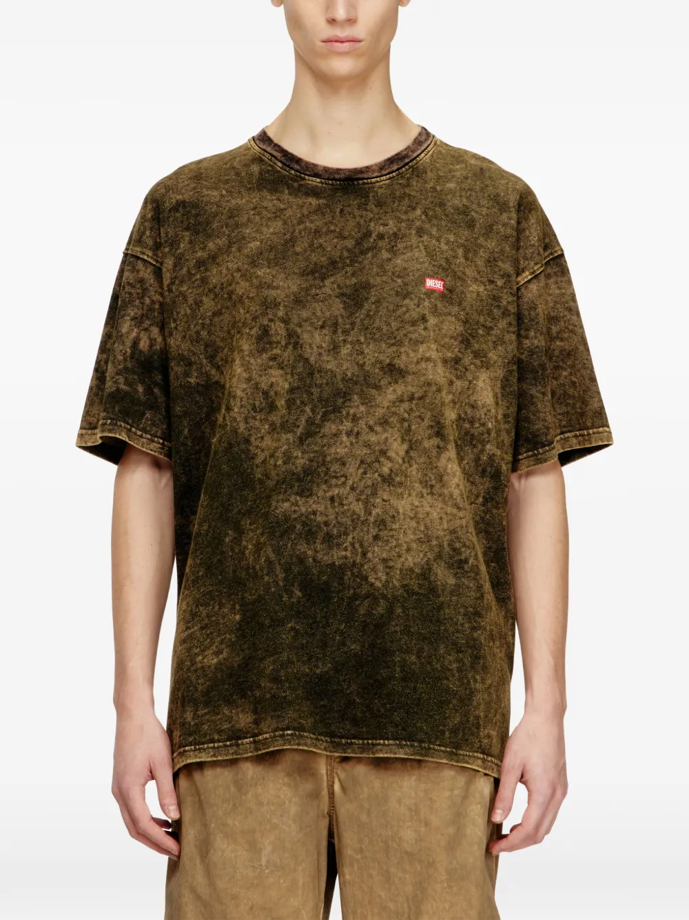 Diesel T-Boxt-T4 T-shirt met ronde hals Bruin