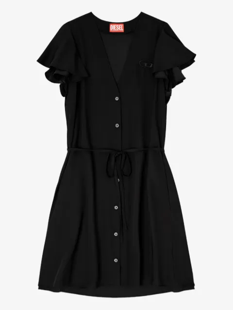 Diesel フレアスリーブ Vネックドレス