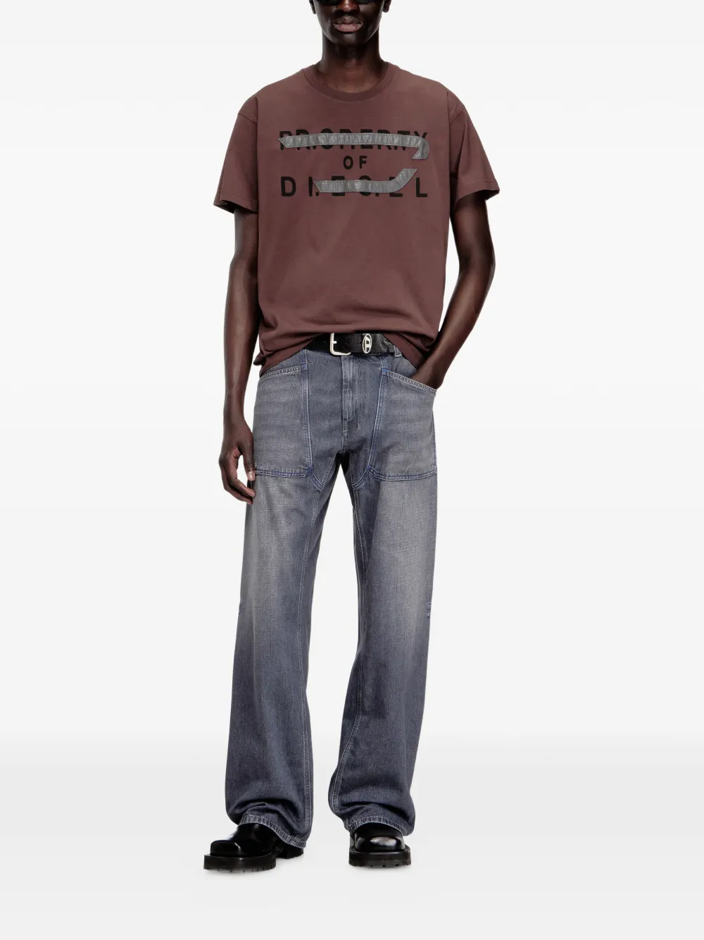 Diesel T-Norm-V11 T-shirt - Bruin