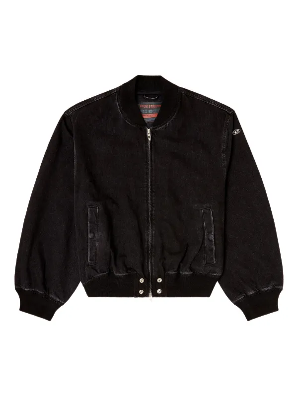 DIESEL ブラック ボンバージャケット 中古・古着通販】DIESEL (ディーゼル) ボンバージャケット ブラック