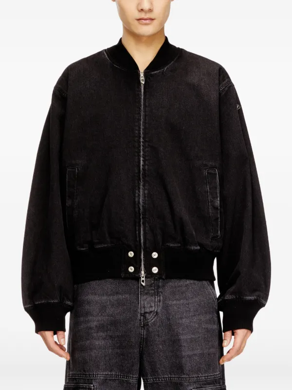 Diesel D-Guz デニムボンバージャケット | ブラック | FARFETCH JP