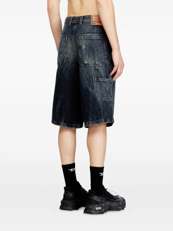 DIESEL D-LIVERY-SHORT / BLACK 30 モーガン着用 Diesel D-Livery-W-Shorts Denim Shorts | Blauw | FARFETCH NL