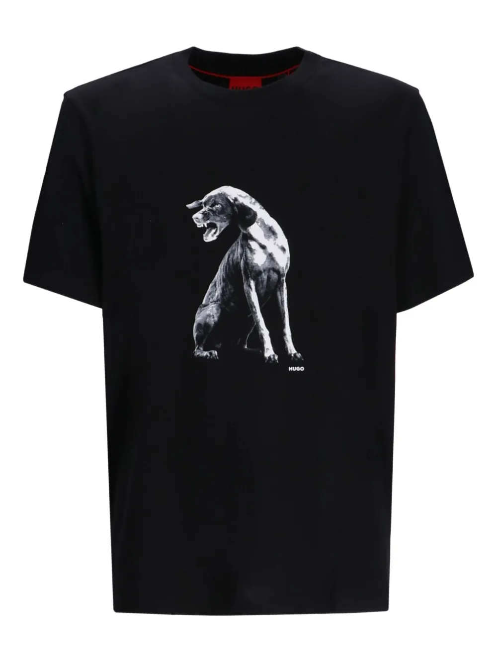 HUGO playera con estampado gráfico | negro | Image 1