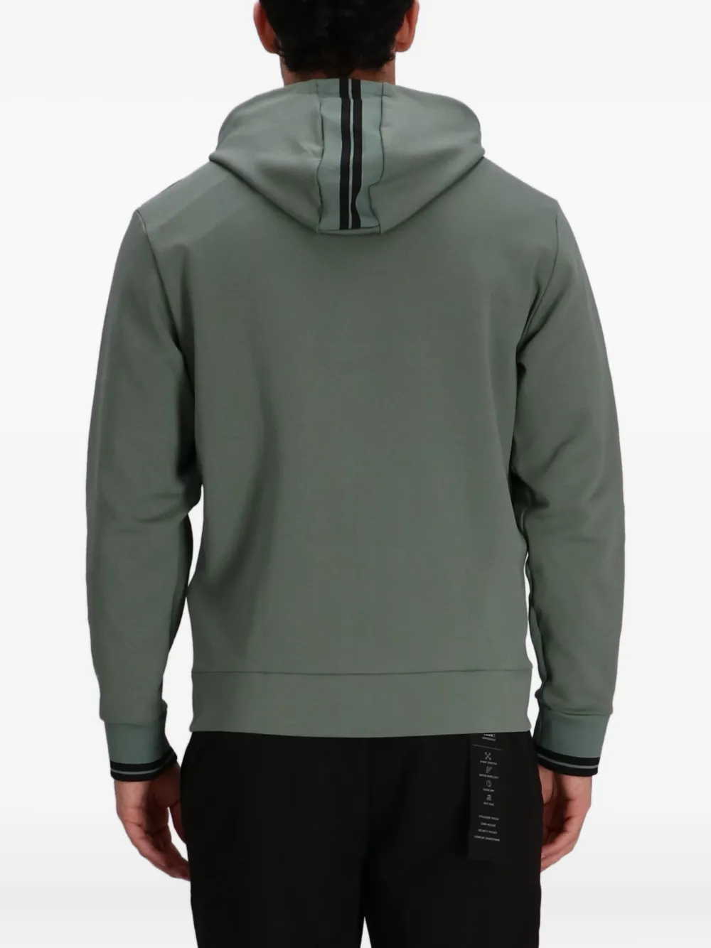 BOSS Hoodie met rits Grijs