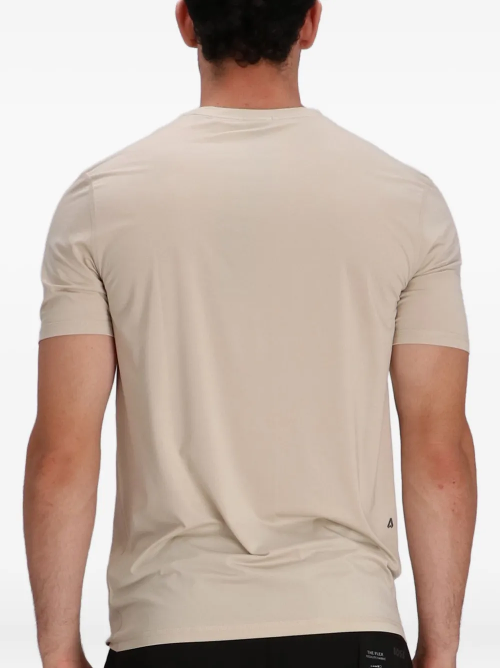 BOSS T-shirt met logoprint Beige