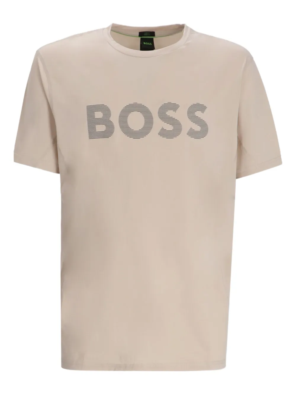 BOSS T-shirt met logoprint Beige