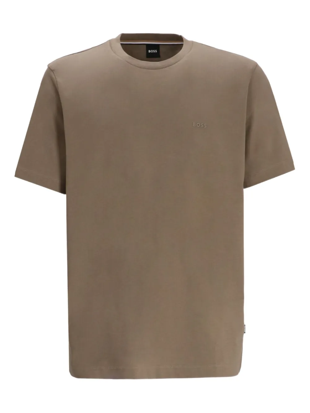 BOSS playera con logo en relieve | marrón | Image 1