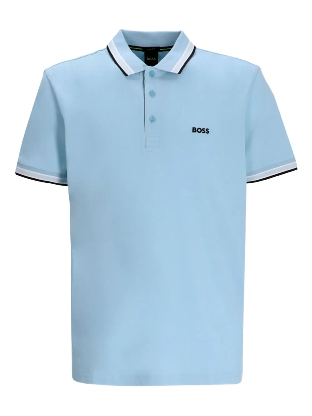 BOSS Poloshirt met geborduurd logo Blauw
