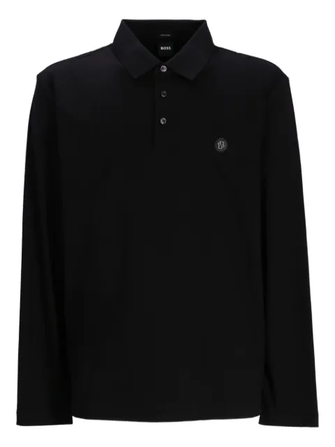 BOSS playera tipo polo manga larga