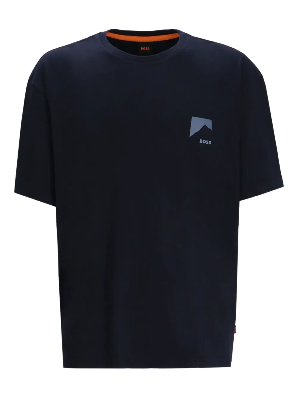 BOSS playera con montaña estampada | negro | Image 1