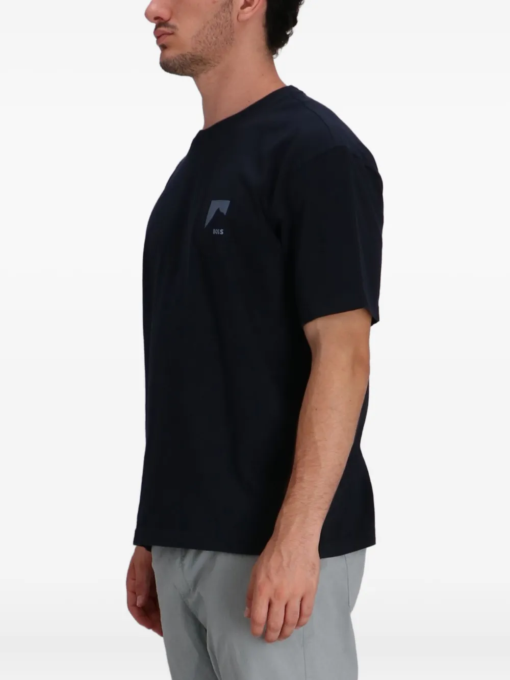 BOSS T-shirt met print Zwart