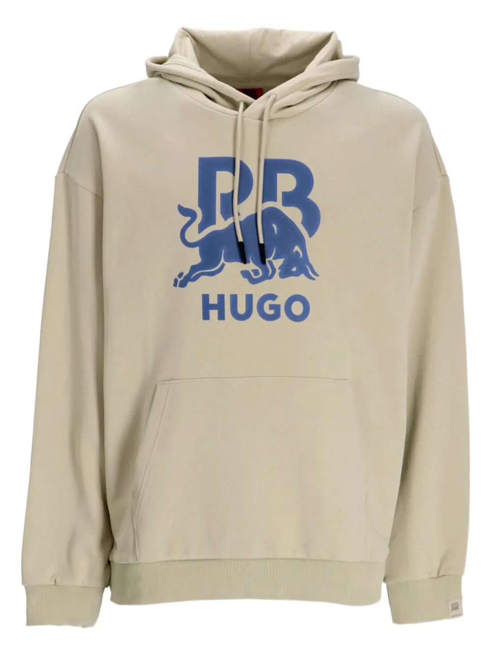 HUGO hoodie à logo imprimé | tons neutres | Image 1