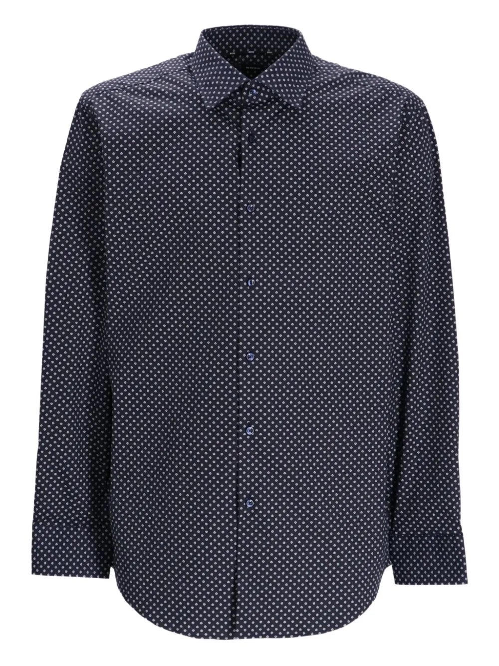 BOSS polka dot-patterned shirt | Black | Image 1