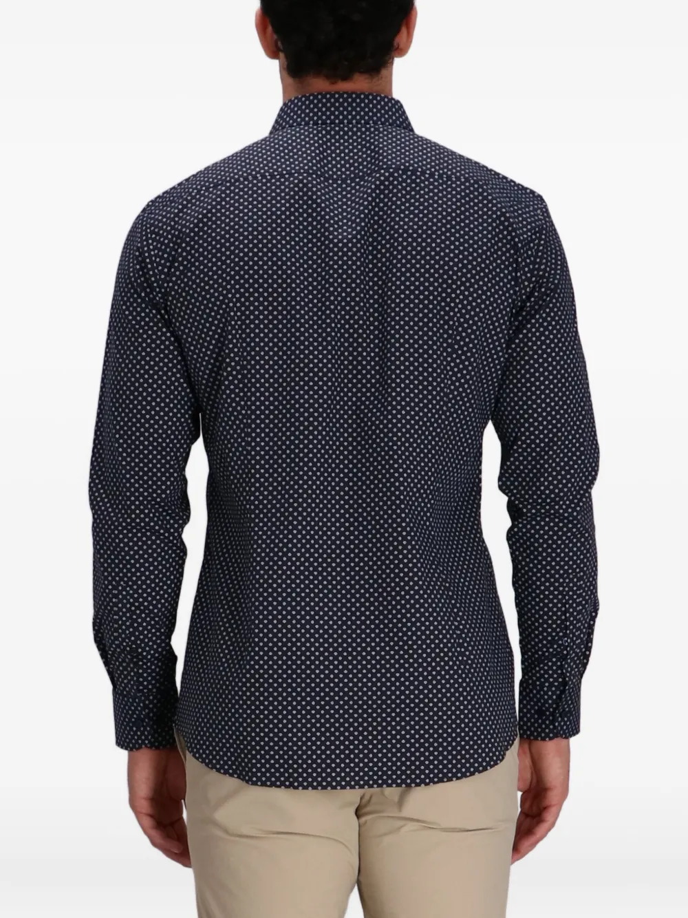 BOSS Overhemd met stippen Zwart