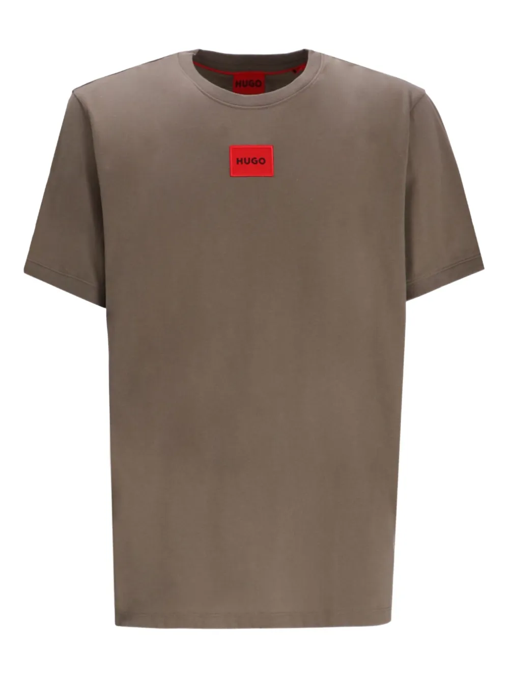 HUGO logo-patch T-shirt | Brown | Image 1