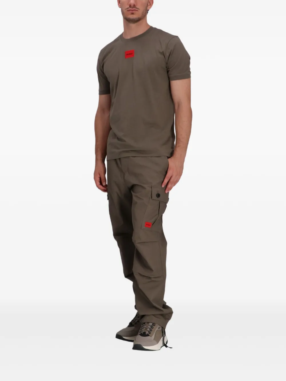 Hugo Boss Logo-patch T-shirt In Multi
