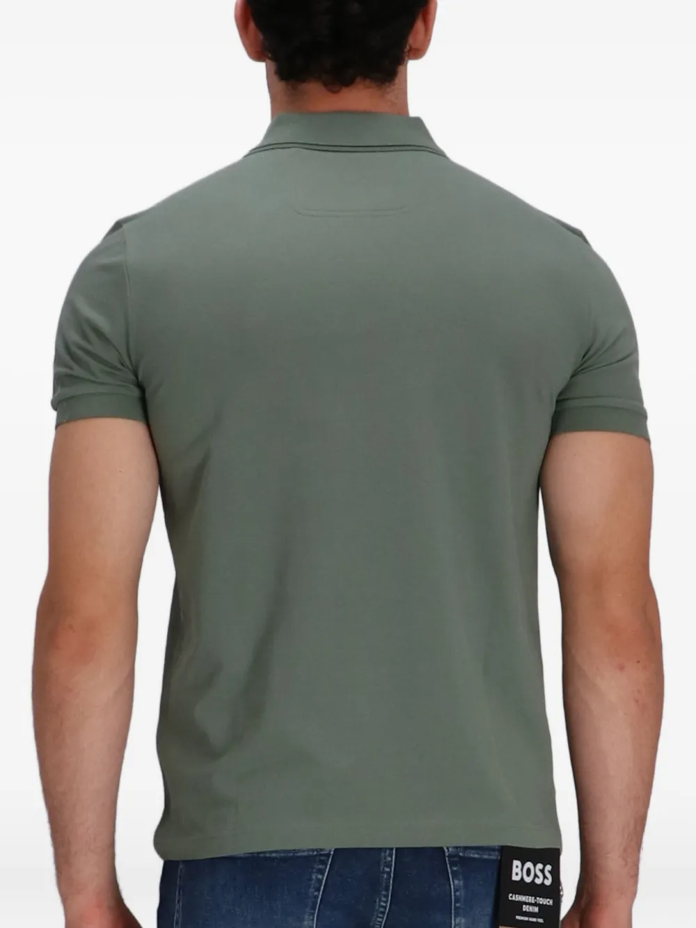 BOSS Poloshirt met logo Groen