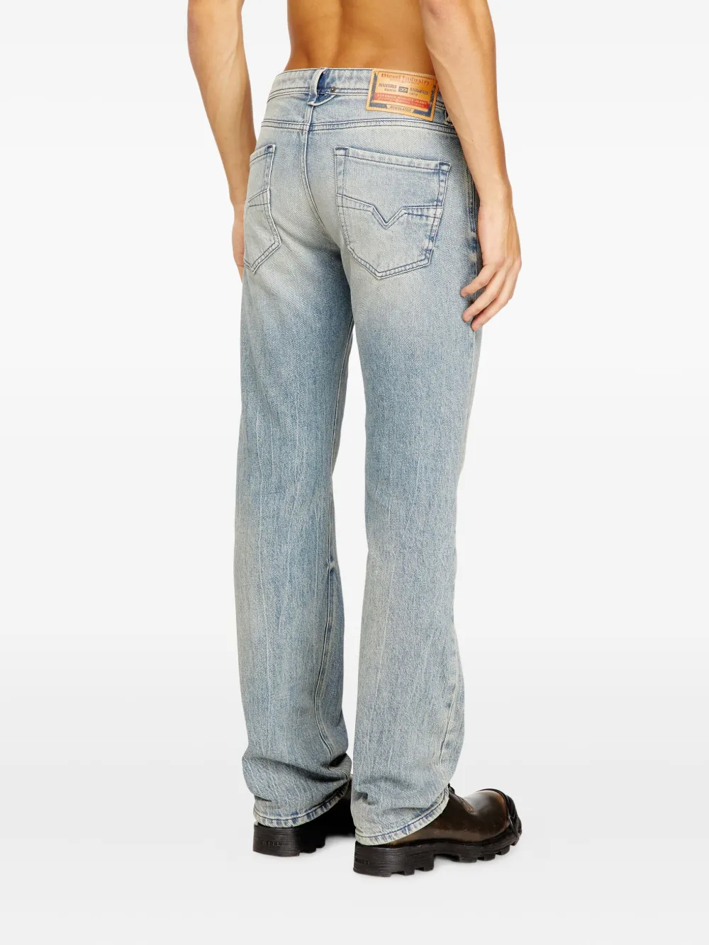 Diesel Larkee jeans met dubbel stiksel Blauw