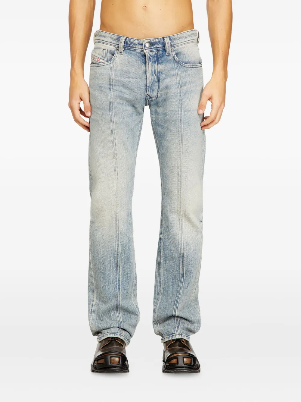 Diesel Larkee jeans met dubbel stiksel Blauw