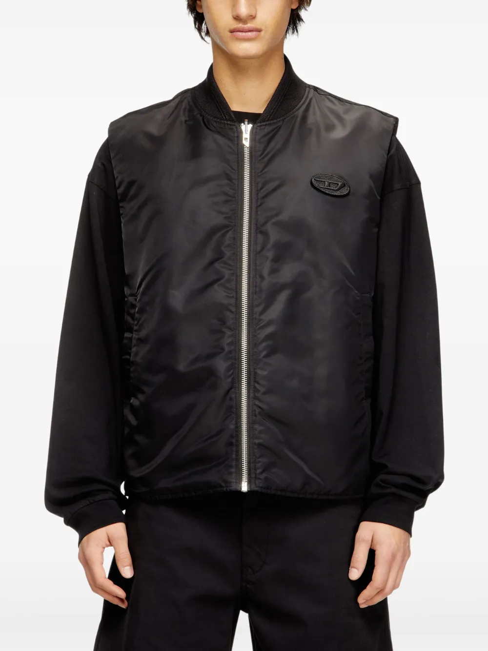 Diesel W-Type-D1 bodywarmer Zwart