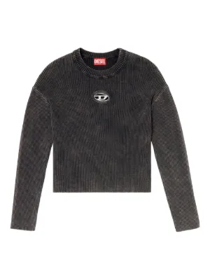 Diesel ケーブルニット セーター | ブラック | FARFETCH JP