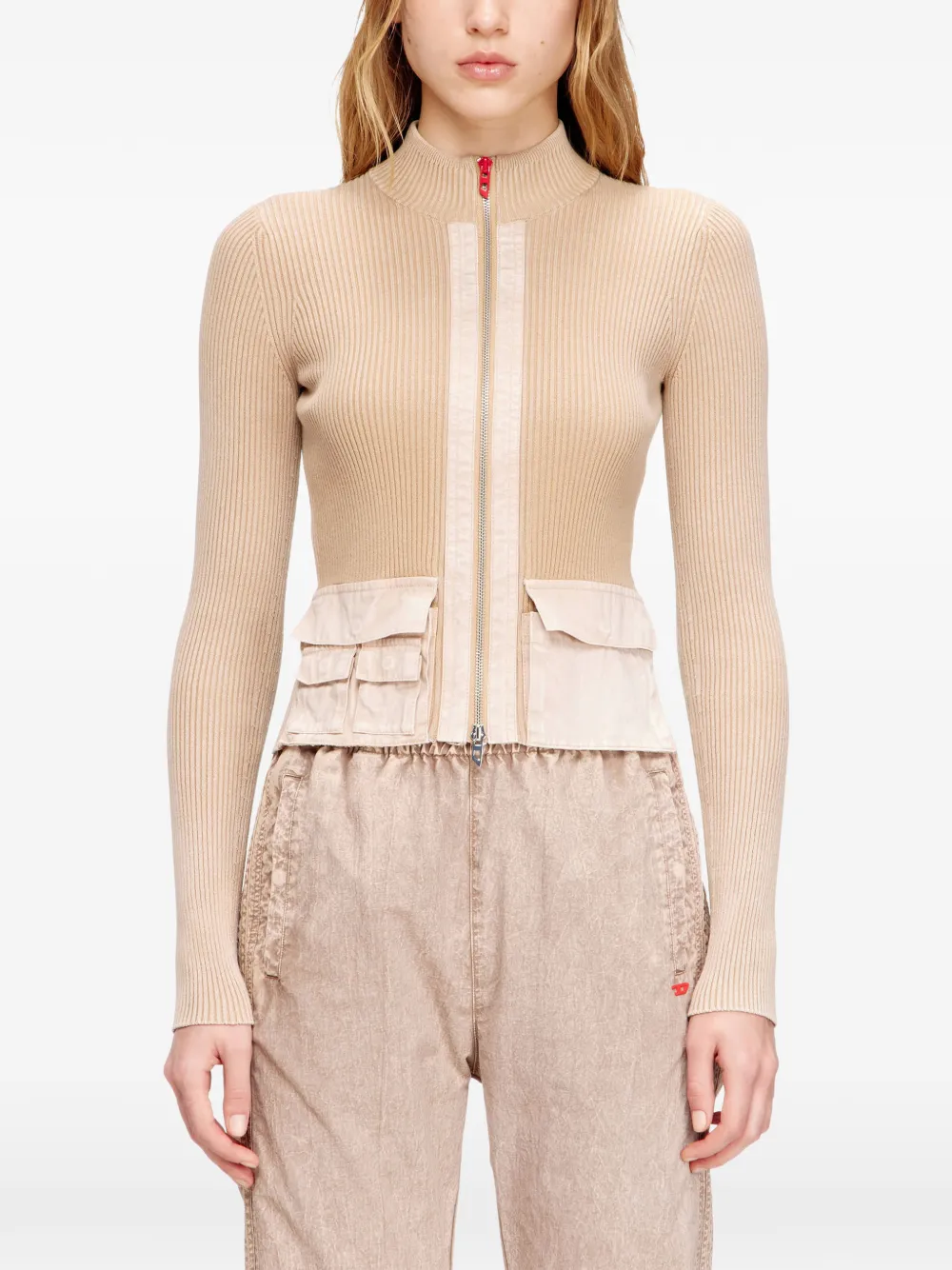  Diesel M-melissa Cardigan - Neutrals 