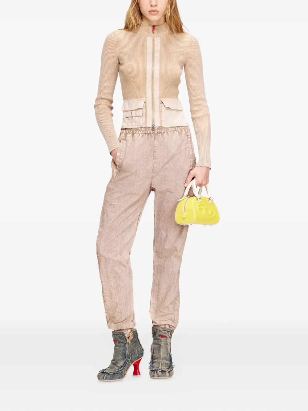  Diesel M-melissa Cardigan - Neutrals 