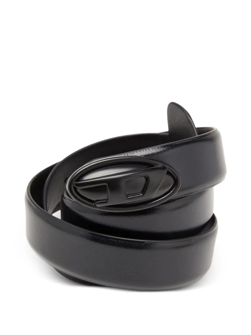 Diesel B-Dd riem met logogesp - Zwart