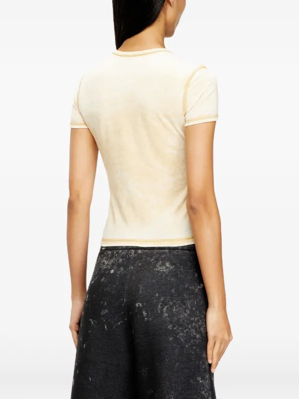 Diesel T-Uncuties-Long Graphic Print T-shirt | Neutrals | FARFETCH