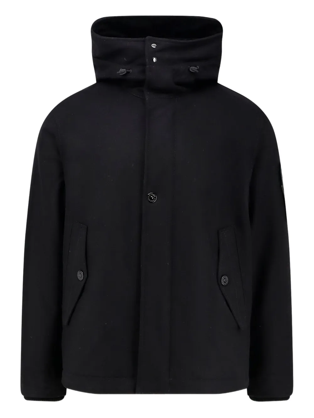 Stone Island hooded jacket | Black | Image 1